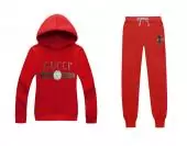 gucci tracksuit for frau france gg line red
